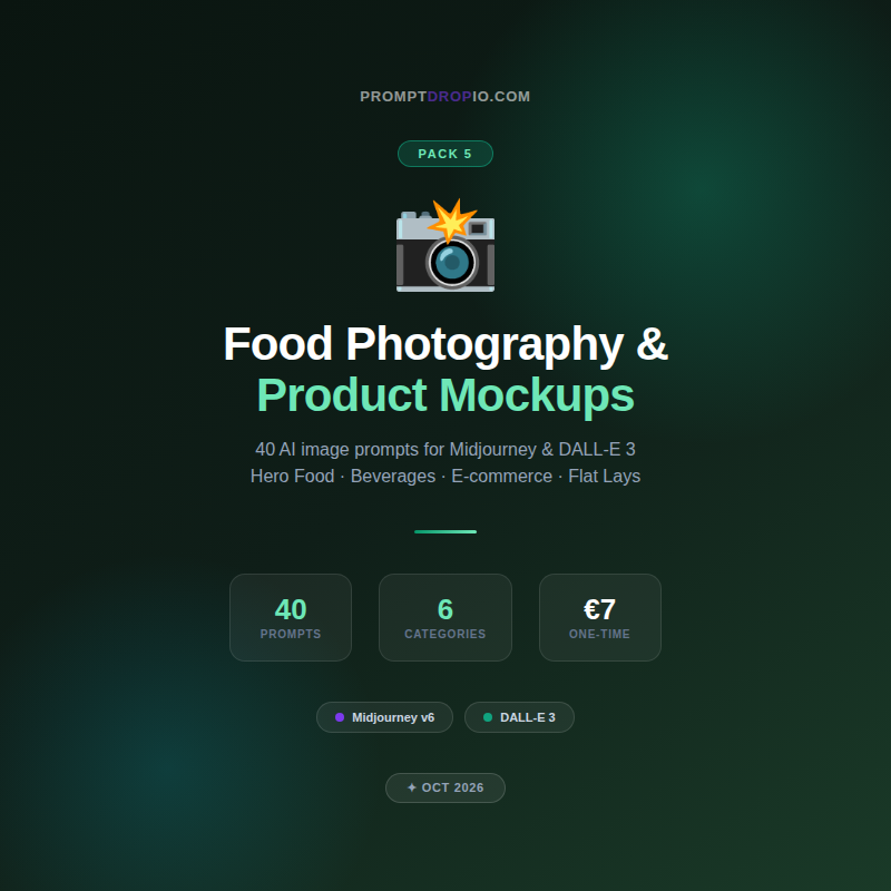 Food Photography & Product Mockups Pack